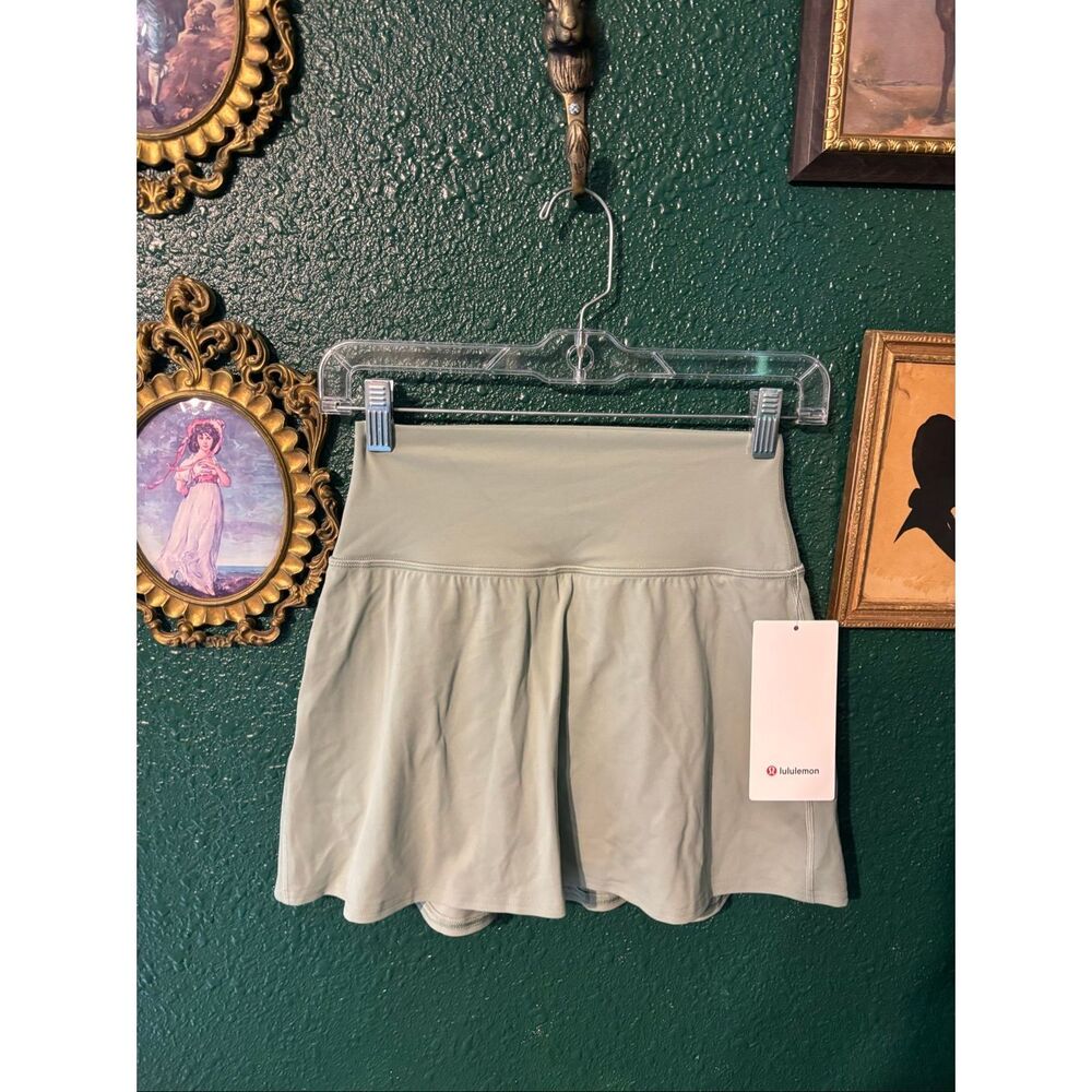 lululemon Align High-Rise Skirt Skort Nulu Womens Size 6 NEW Tags Green